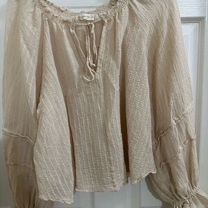 Cream blouse